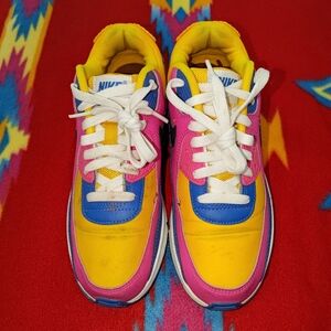 Nike Air Max 90 Low Multi-Color Sneakers US Youth 6Y Women's 7.5